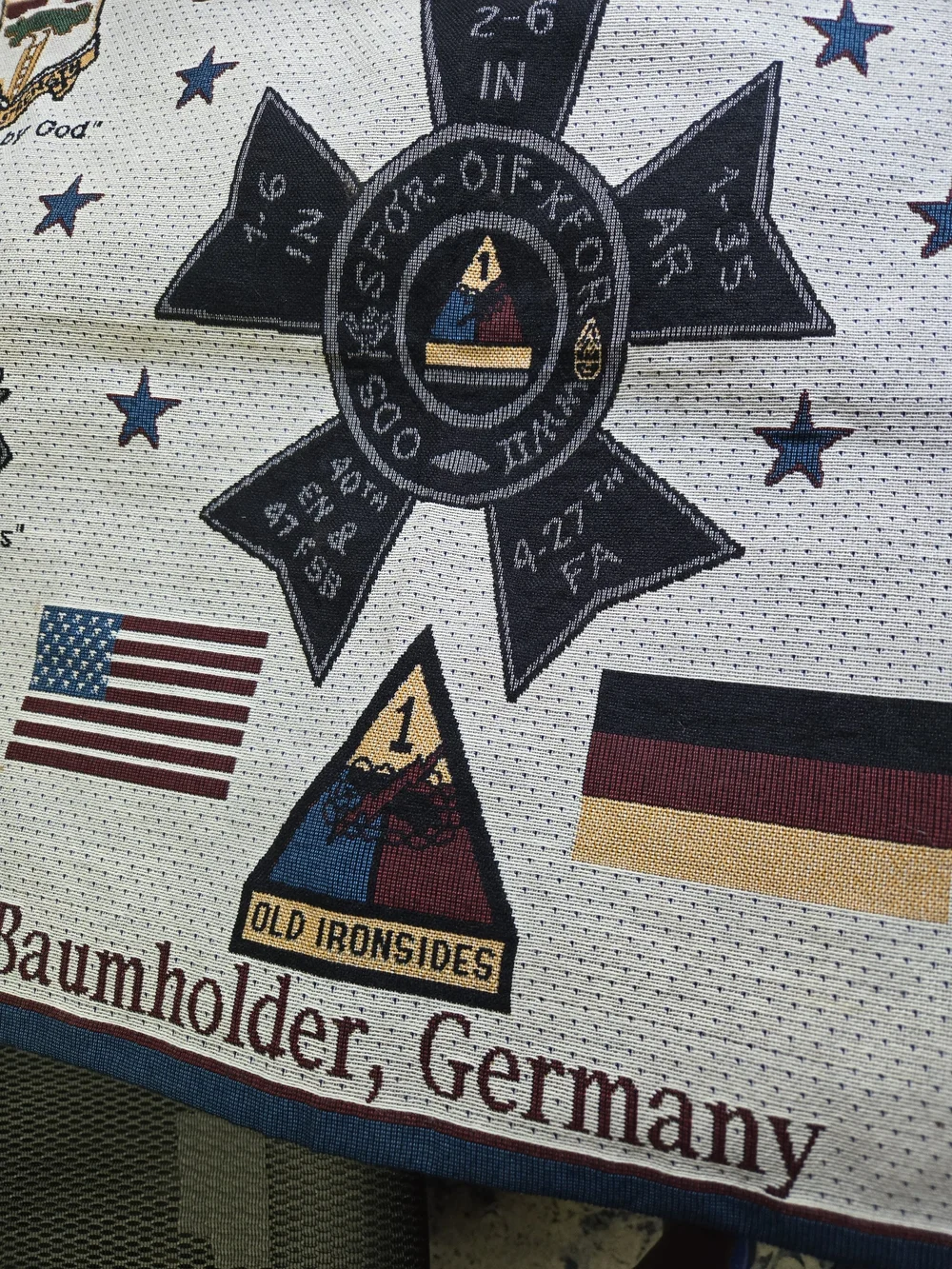 2nd Brigade Combat Team 1st Armored Division Baumholder Germany Patch Tapestry